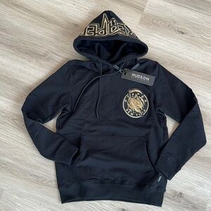 Hudson outwear reaper hoodie black and gold sizes xs and large